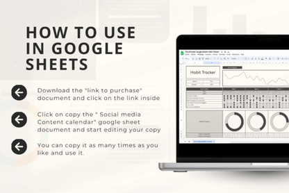 2025 Habit Tracker – Google Sheets Template for Daily & Monthly Goals (MRR) - Social Canvas