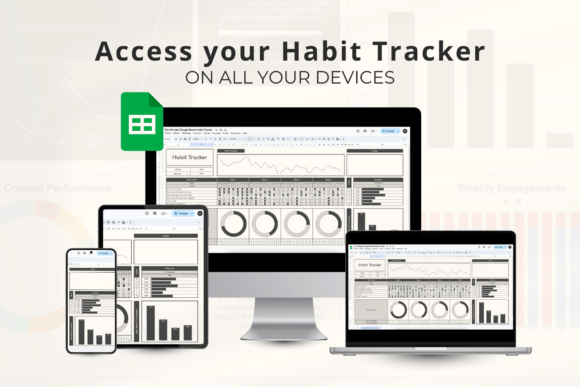 2025 Habit Tracker – Google Sheets Template for Daily & Monthly Goals (MRR) - Social Canvas