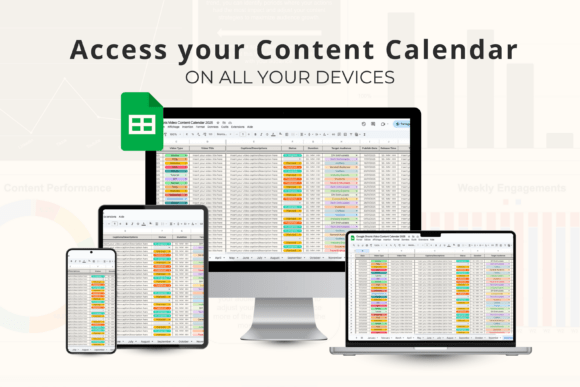 Video Content Calendar Template (Google Sheets)