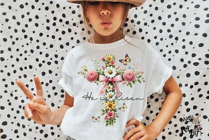 Watercolor He Is Risen Easter Clipart (PNG) (MRR) - Social Canvas