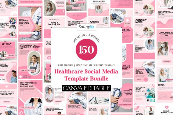 Healthcare Social Media Template Bundle - Social Canvas