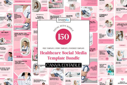 Healthcare Social Media Template Bundle - Social Canvas