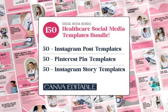 Healthcare Social Media Template Bundle - Social Canvas