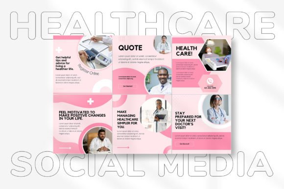 Healthcare Social Media Template Bundle - Social Canvas