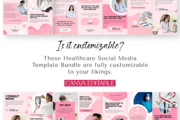 Healthcare Social Media Template Bundle - Social Canvas