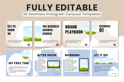 Instagram Carousel Templates – Editable Canva Slides for Engaging Posts (MRR) - Social Canvas