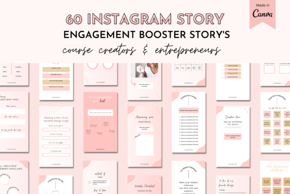 Instagram Engagement Bundle Templates - Social Canvas