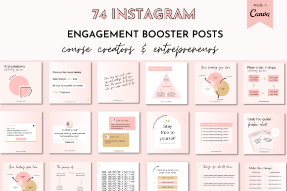 Instagram Engagement Bundle Templates - Social Canvas