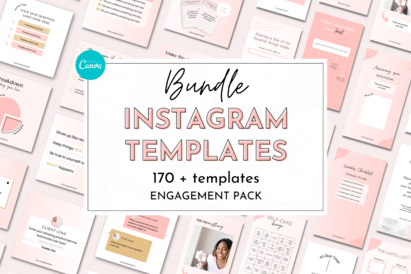 Instagram Engagement Bundle Templates - Social Canvas