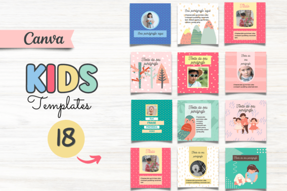Kids Shop Social Media Templates – Cute & Playful Canva Kit (MRR) - Social Canvas