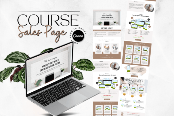 Link in Bio Canva Template – Editable Webpage Design for Instagram & TikTok (MRR) - Social Canvas