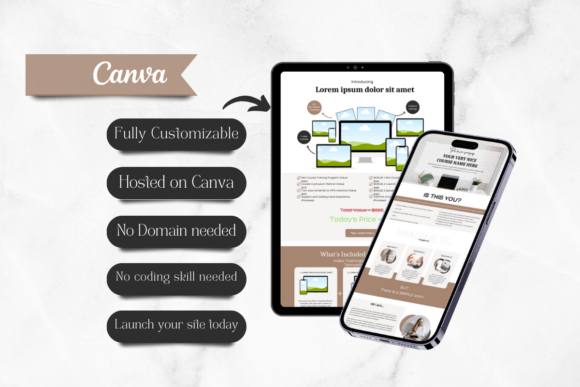 Link in Bio Canva Template – Editable Webpage Design for Instagram & TikTok (MRR) - Social Canvas