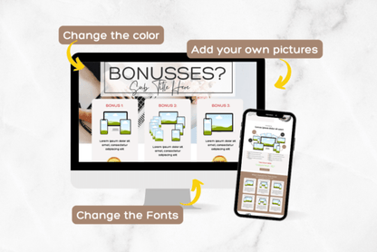 Link in Bio Canva Template – Editable Webpage Design for Instagram & TikTok (MRR) - Social Canvas
