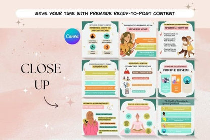 30 Life Coach Social Media Post Templates - Social Canvas