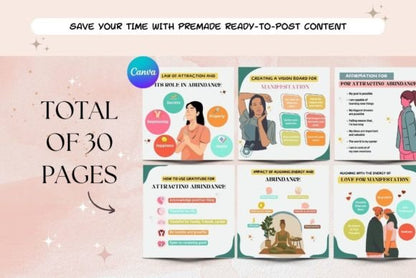 30 Life Coach Social Media Post Templates - Social Canvas