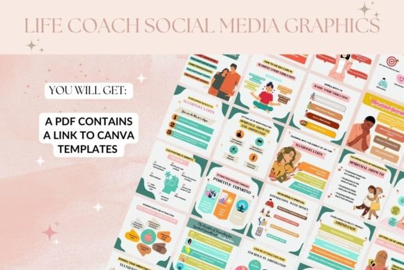 30 Life Coach Social Media Post Templates - Social Canvas