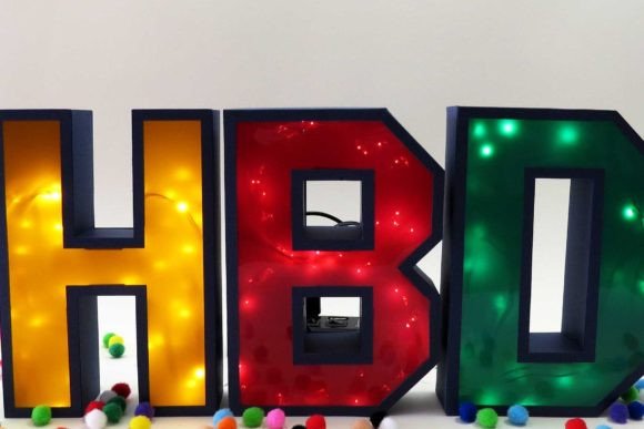 Light Alphabet Letters and Numbers Template - Social Canvas