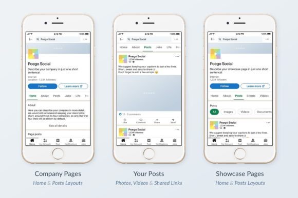 LinkedIn Social Media Mockups Pack - Social Canvas