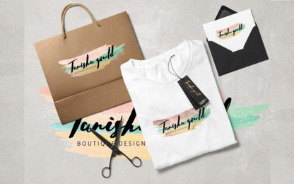 Watercolor & Brush Logo Branding Kit – Hand-Painted Logo Elements, Backgrounds & Design Tools