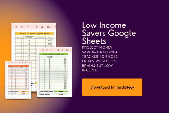Budgeting Template for Low-Income Earners (Google Sheets) (MRR) - Social Canvas