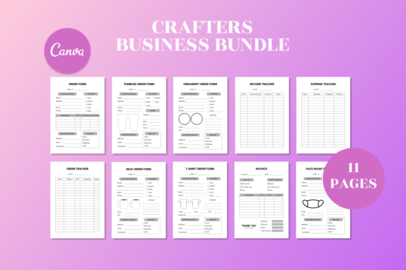 Mega Craft Business Bundle Kit – Editable Canva Templates for Crafters & Small Businesses - Social Canvas