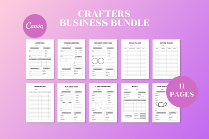 Mega Craft Business Bundle Kit – Editable Canva Templates for Crafters & Small Businesses - Social Canvas