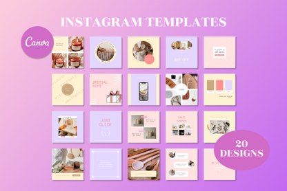 Mega Craft Business Bundle Kit – Editable Canva Templates for Crafters & Small Businesses - Social Canvas