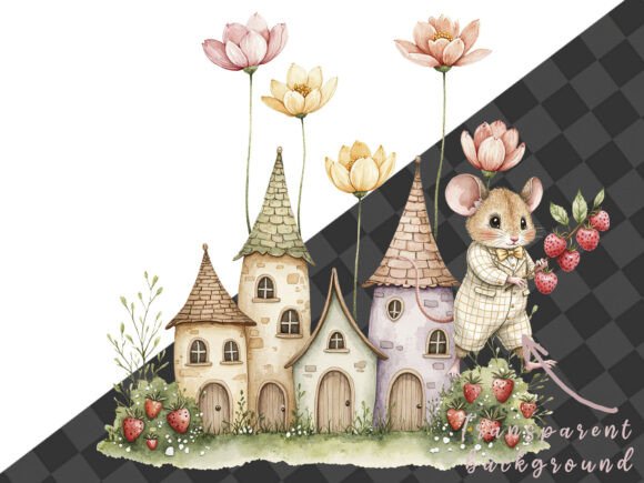 Minnie Animals Mouse Strawberry Clipart - Social Canvas