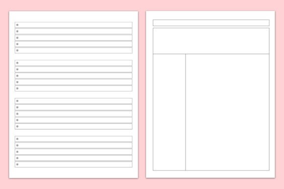 Notebook Paper KDP Interiors – Lined Pages Bundle for Low Content Books (MRR) - Social Canvas
