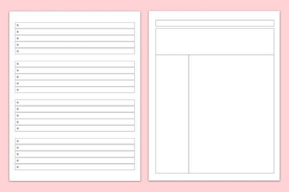 Notebook Paper KDP Interiors – Lined Pages Bundle for Low Content Books (MRR) - Social Canvas