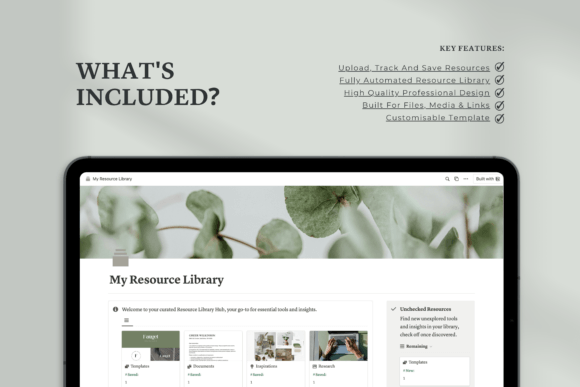 Notion Resource Library Hub - Social Canvas