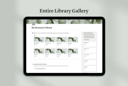 Notion Resource Library Hub - Social Canvas
