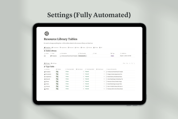 Notion Resource Library Hub - Social Canvas