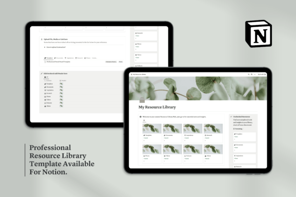 Notion Resource Library Hub - Social Canvas