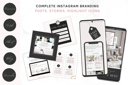 Online Business Branding Kit – Editable Canva Templates for Entrepreneurs & Small Businesses - Social Canvas