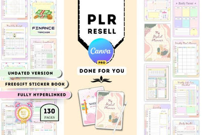 Canva Digital Planner – PLR License for Resale & Commercial Use (MRR) - Social Canvas