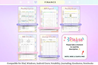 Undated Digital Planner – Editable Canva Template with PLR & Resell Rights (MRR) - Social Canvas