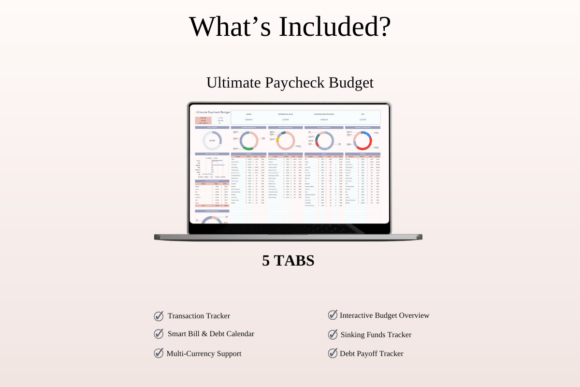 Paycheck Budgeting Power Tools – Excel & Google Sheets Templates for Income & Expense Tracking - Social Canvas