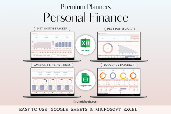 Monthly Budget Planner (Excel Template) (MRR) - Social Canvas