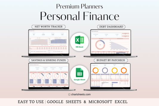 Monthly Budget Planner (Excel Template) (MRR) - Social Canvas