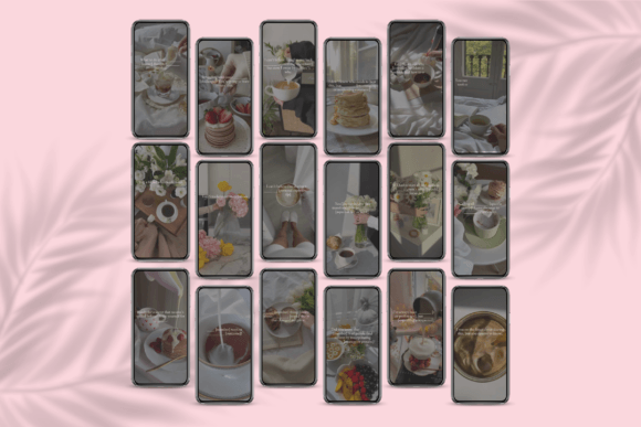 Pink Faceless Instagram Reels Bundle – PLR Canva Templates for Coaches & Creators (MRR) - Social Canvas