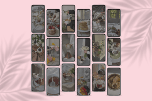 Pink Faceless Instagram Reels Bundle – PLR Canva Templates for Coaches & Creators (MRR) - Social Canvas