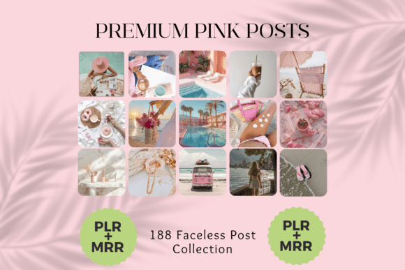 Pink Faceless Instagram Reels Bundle – PLR Canva Templates for Coaches & Creators (MRR) - Social Canvas