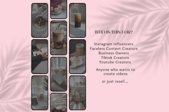Pink Faceless Instagram Reels Bundle – PLR Canva Templates for Coaches & Creators (MRR) - Social Canvas