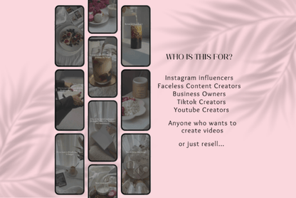 Pink Faceless Instagram Reels Bundle – PLR Canva Templates for Coaches & Creators (MRR) - Social Canvas