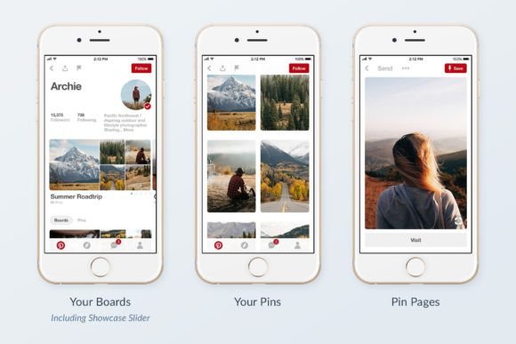 Pinterest Social Media Mockups Pack - Social Canvas