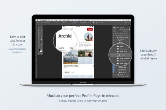 Pinterest Social Media Mockups Pack - Social Canvas