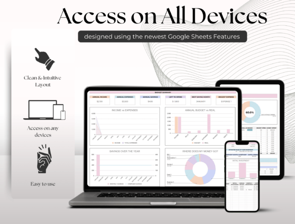 All-in-One Household Budget Tracker (MRR) - Social Canvas