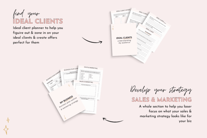 Printable Small Business Planner – 115-Page PDF for Entrepreneurs & Coaches - Social Canvas