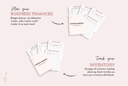 Printable Small Business Planner – 115-Page PDF for Entrepreneurs & Coaches - Social Canvas
